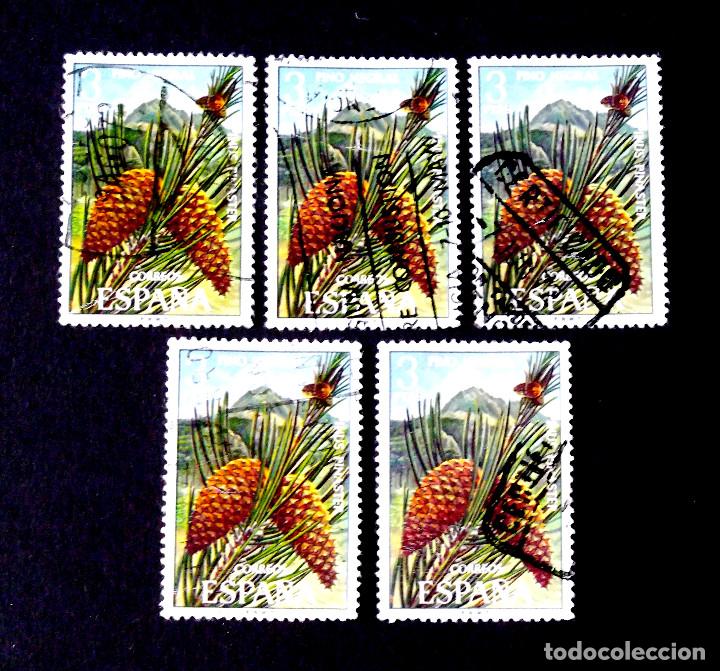Sellos: 2087, CINCO SELLOS USADOS. FLORA. - Foto 1