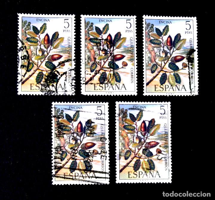 Sellos: 2088, CINCO SELLOS USADOS. FLORA. - Foto 1