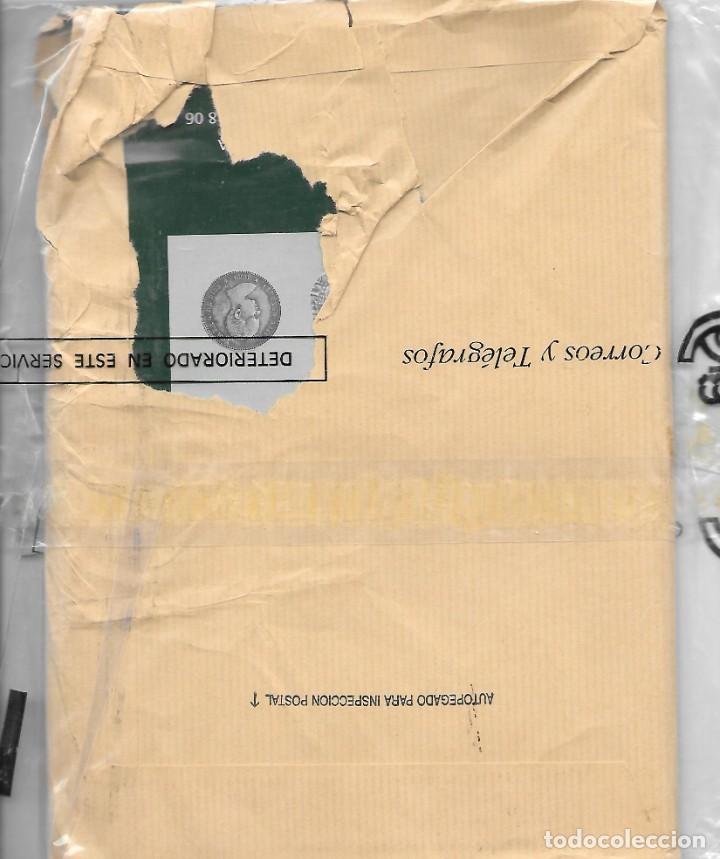 Sellos: ENVIO REMITIDO DE MALAGA A ARGANDA DETERIORADO EN EL SERVICIO DE CORREOS - Foto 2