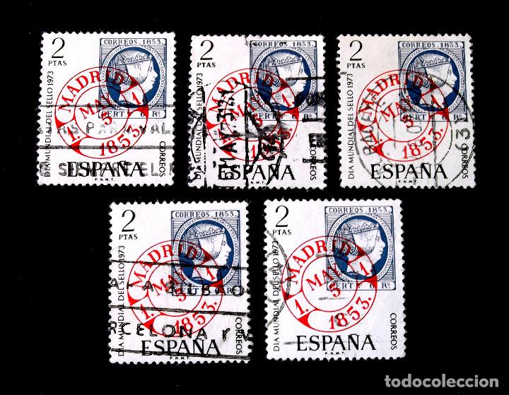 Sellos: 2127, CINCO SERIES EN USADO. D&Iacute;A DEL SELLO. - Foto 1