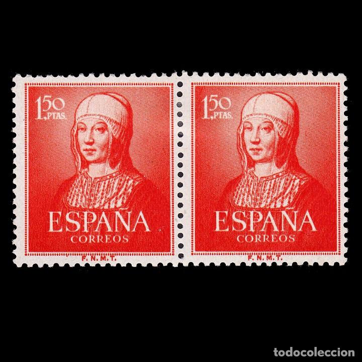 Stamps: Espa&ntilde;a.1951.Cent. Isabel Cat&oacute;lica.1,50p. Blq 2.MH Edifil.1095