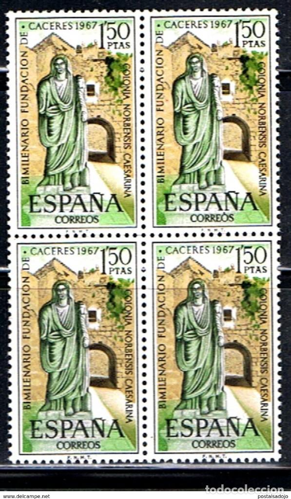 Sellos: ESPA&Ntilde;A // EDIFIL 1827 x 4 // 1967 ... NUEVO - Foto 1