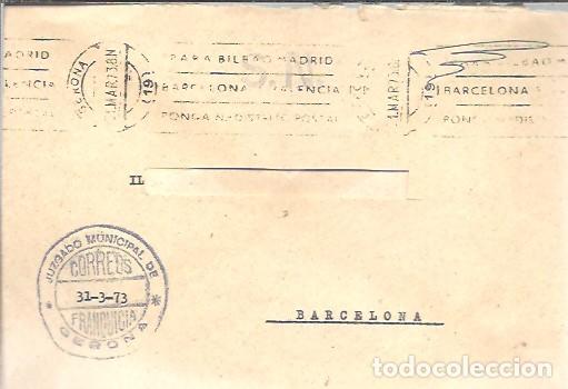 Sellos: FRANQUICIA JUZGADO DE GERONA 1973 - Foto 1