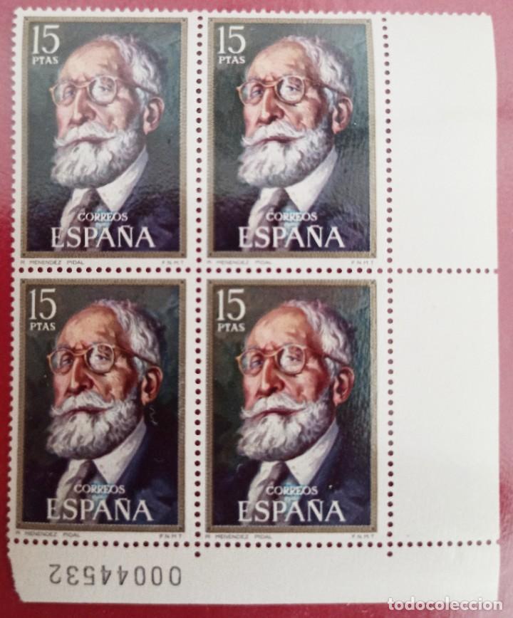 Sellos: 4 sellos Men&eacute;ndez Pidal 1971 - Foto 1