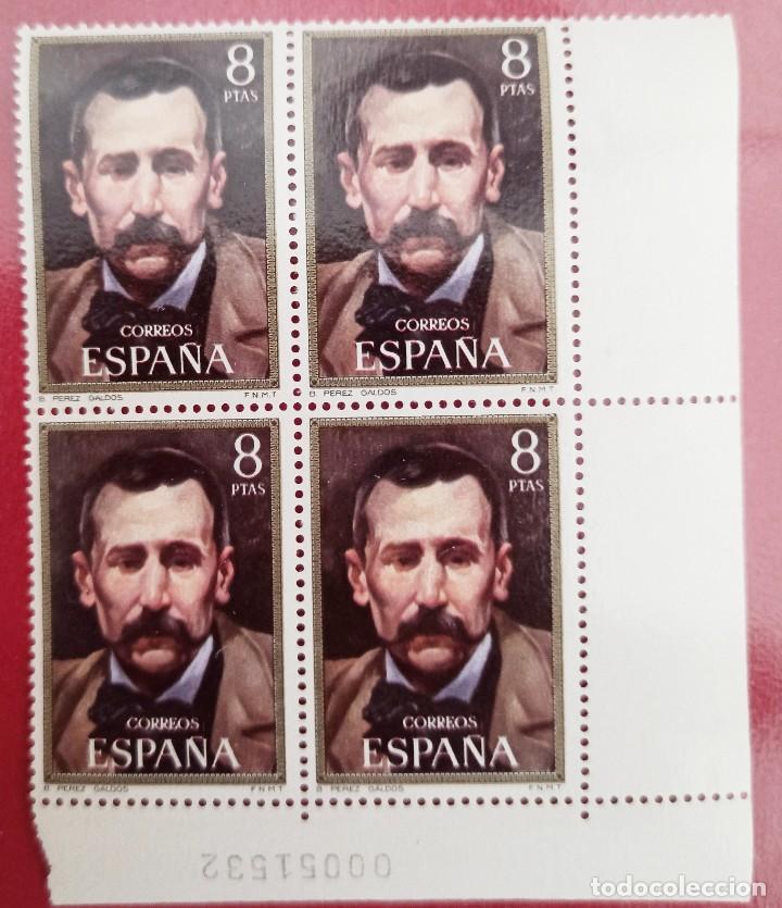Sellos: 4 sellos P&eacute;rez Gald&oacute;s 1971 - Foto 1