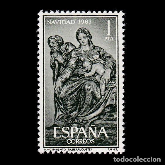 Sellos: 1963.Navidad.1p.MNH.Edifil.1535 - Foto 1