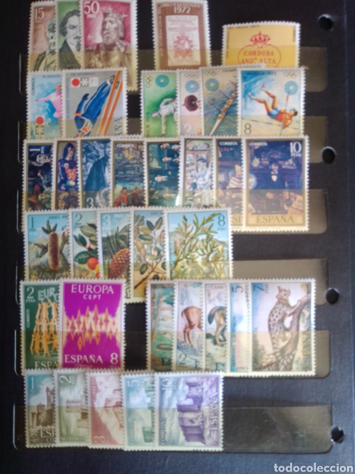 Sellos: ESPA&Ntilde;A 2&ordm; CENTENARIO. A&Ntilde;O 1972 COMPLETO.MNH. PERFECTOS. - Foto 1