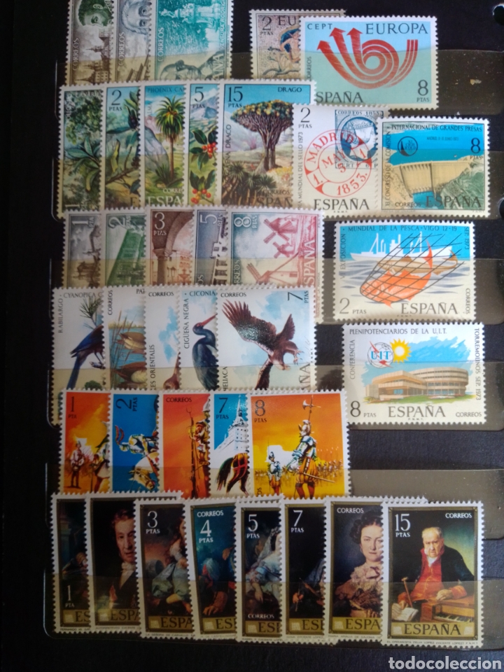 Sellos: ESPA&Ntilde;A. 2&ordm; CENTENARIO. A&Ntilde;O 1973 COMPLETO. MNH. PERFECTOS. - Foto 1