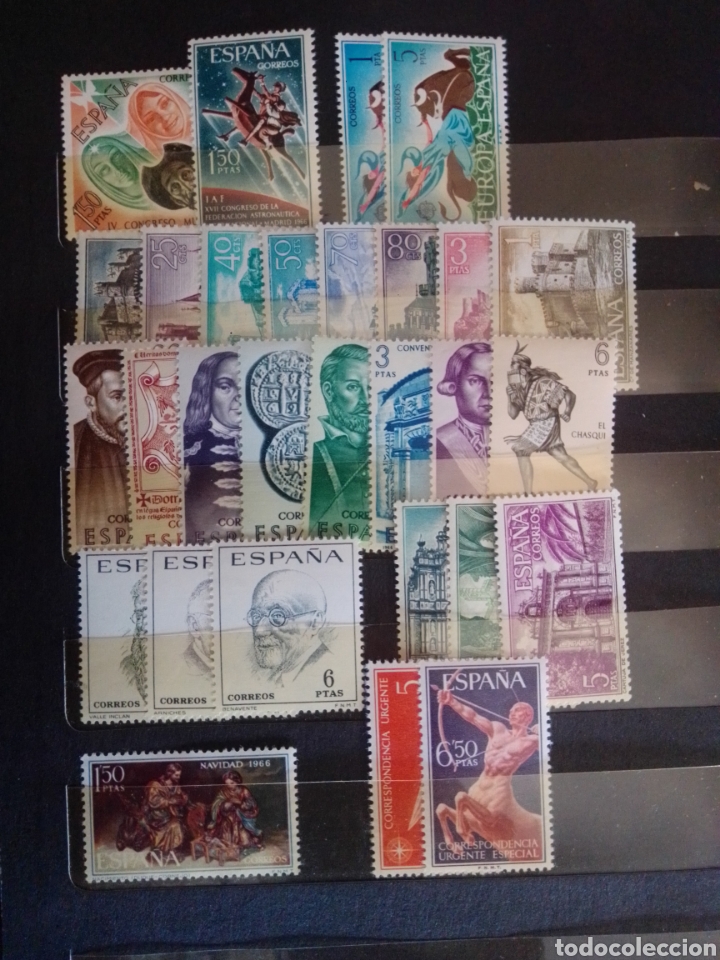 Sellos: ESPA&Ntilde;A. 2&ordm; CENTENARIO. A&Ntilde;O 1966 COMPLETO. MNH. PERFECTOS. - Foto 2