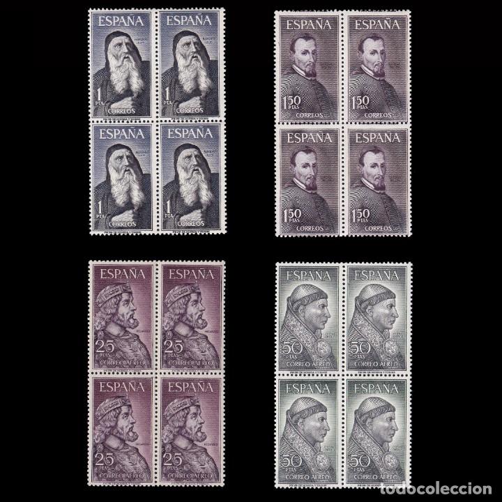Sellos: Espa&ntilde;a.1963.Personajes.Serie Blq 4.MNH.Edifil.1536-39