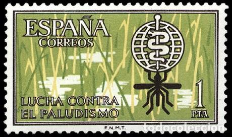Sellos: ESPA&Ntilde;A SEGUNDO CENTENARIO SERIES N&ordm; 1479 ** Antimalaria - Foto 1