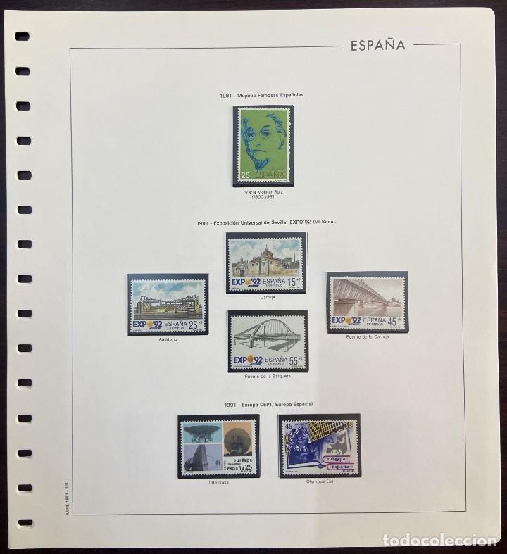Sellos: Espa&ntilde;a a&ntilde;o completo 1991 con suplemento - Foto 1