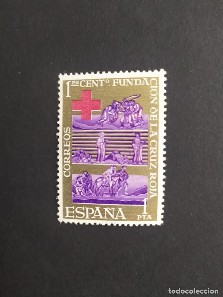 Sellos: ## Espa&ntilde;a nuevo 1963 Centenario Cruz roja ## - Foto 1