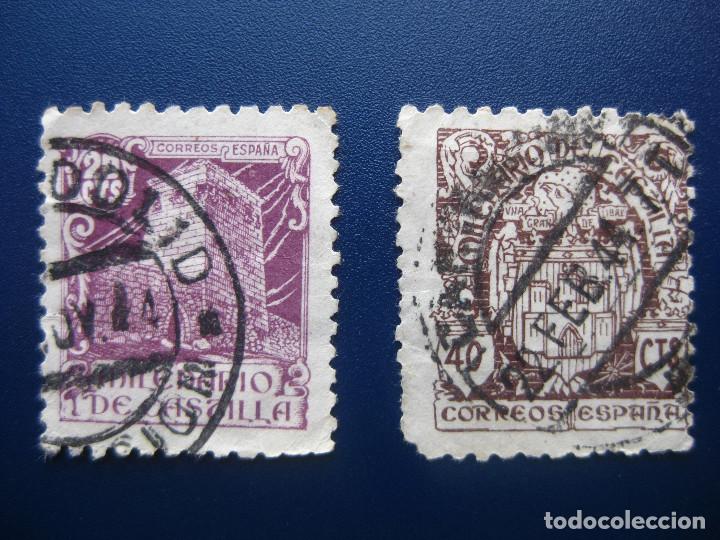 Sellos: SELLOS DE ESPA&Ntilde;A PRIMER CENTENARIO A&Ntilde;O 1944 LOTE DE 2 - Foto 1