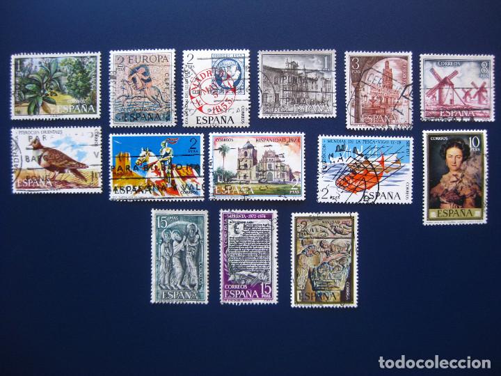 Sellos: SELLOS ESPA&Ntilde;A SEGUNDO CENTENARIO A&Ntilde;O 1973 LOTE DE 14 - Foto 1