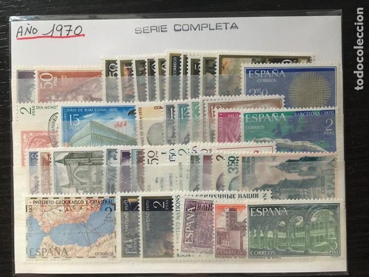 Sellos: Sellos Nuevos Espa&ntilde;a A&ntilde;o 1970 completo - Foto 1