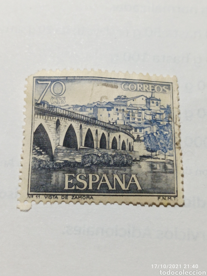 Sellos: Sello. Vista de Zamora - Foto 1