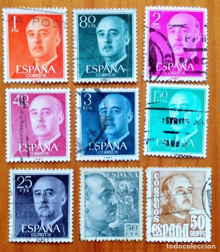 Sellos: LOTE 9 SELLOS DE ESPA&Ntilde;A - FRANCO - Foto 1
