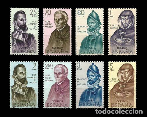 Timbres: Edifil 1678-1685 nuevos sin charnela MNH ** 1965 Forjadores de Am&eacute;rica