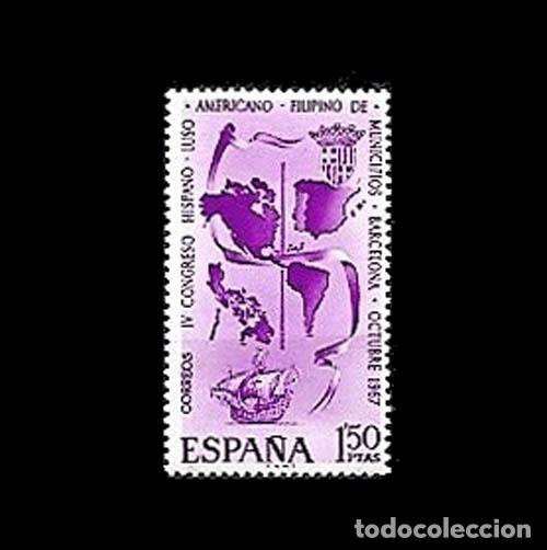 Timbres: Edifil 1818 nuevo sin charnela MNH ** 1967 IV Congreso Hispano-Luso-Americano-Filipino de Municipios