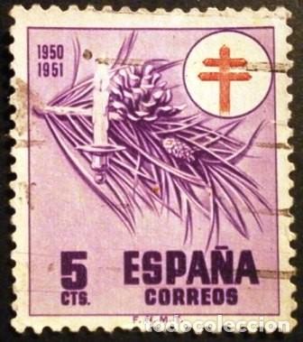 Sellos: SELLOS DE ESPA&Ntilde;A DE 1950. Pro Tuberculosos - Foto 1