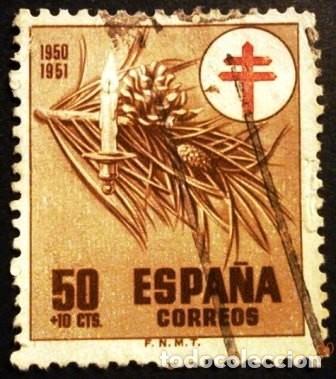 Sellos: SELLOS DE ESPA&Ntilde;A DE 1950. Pro Tuberculosos - Foto 4