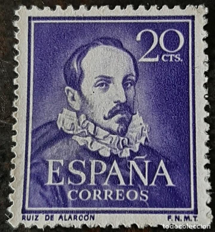 Sellos: SELLOS DE ESPA&Ntilde;A DE 1950. Literatos - Foto 4