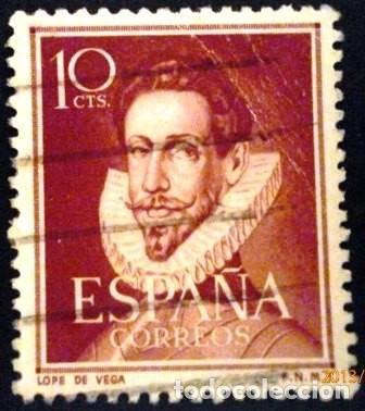 Sellos: SELLOS DE ESPA&Ntilde;A DE 1950. Literatos - Foto 2