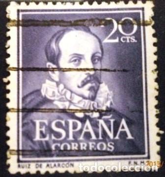 Sellos: SELLOS DE ESPA&Ntilde;A DE 1950. Literatos - Foto 4