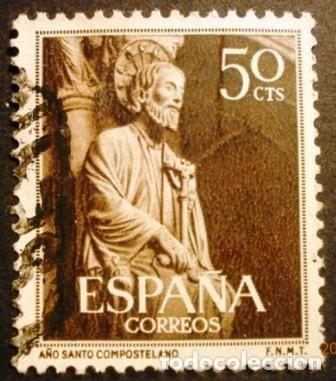 Sellos: SELLOS DE ESPA&Ntilde;A DE 1954. A&ntilde;o Santo Compostelano - Foto 1