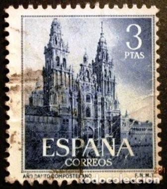 Sellos: SELLOS DE ESPA&Ntilde;A DE 1954. A&ntilde;o Santo Compostelano - Foto 2