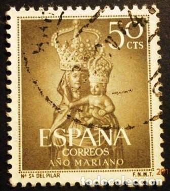 Sellos: SELLOS DE ESPA&Ntilde;A DE 1954. A&ntilde;o Mariano - Foto 5
