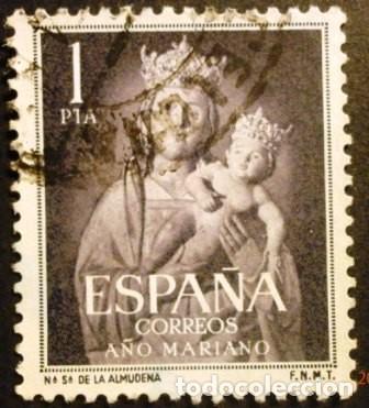 Sellos: SELLOS DE ESPA&Ntilde;A DE 1954. A&ntilde;o Mariano - Foto 8