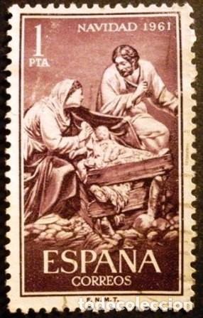 Sellos: SELLOS DE ESPA&Ntilde;A DE 1961. Navidad - Foto 1