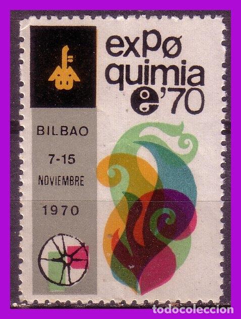 Sellos: VI&Ntilde;ETAS, 1970, Bilbao, Expoquimia * * - Foto 1
