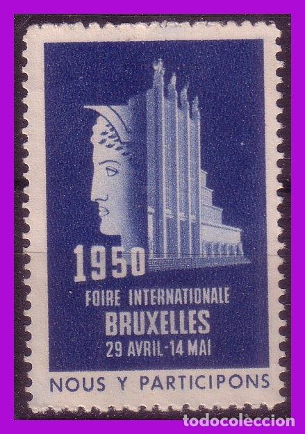Sellos: VI&Ntilde;ETAS, 1950 Feria Internacional de Bruselas (*) - Foto 1