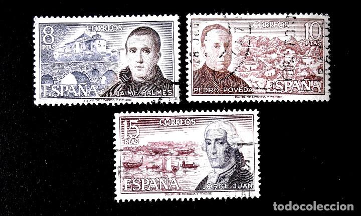 Sellos: 2180-82, SERIE USADA. PERSONAJES. - Foto 1