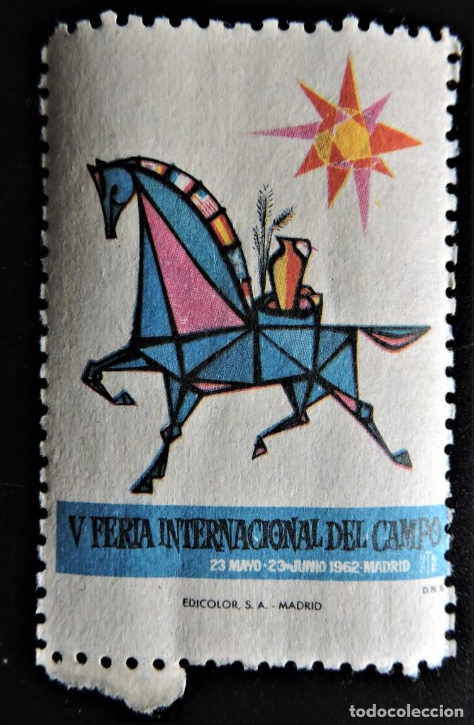 Sellos: VI&Ntilde;ETA V FERIA INTERNACIONAL DE CAMPO 1962 MADRID - Foto 1