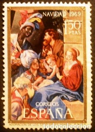 Sellos: SELLOS DE ESPA&Ntilde;A DE 1969 Navidad. - Foto 1