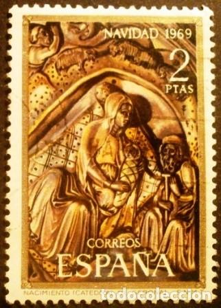 Sellos: SELLOS DE ESPA&Ntilde;A DE 1969 Navidad. - Foto 2