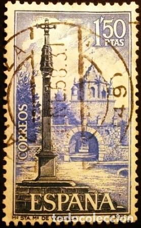 Sellos: SELLOS DE ESPA&Ntilde;A DE 1967. Monasterio de Veruela - Foto 1