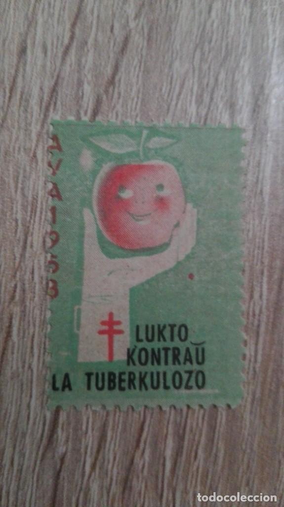 Sellos: SELLO / VI&Ntilde;ETA LUKTO KONTRAU LA TUBERKULOZO . AVA 1958 IZQ. VERDE PASTEL. PA&Iacute;S VASCO.A&Ntilde;O 1958.