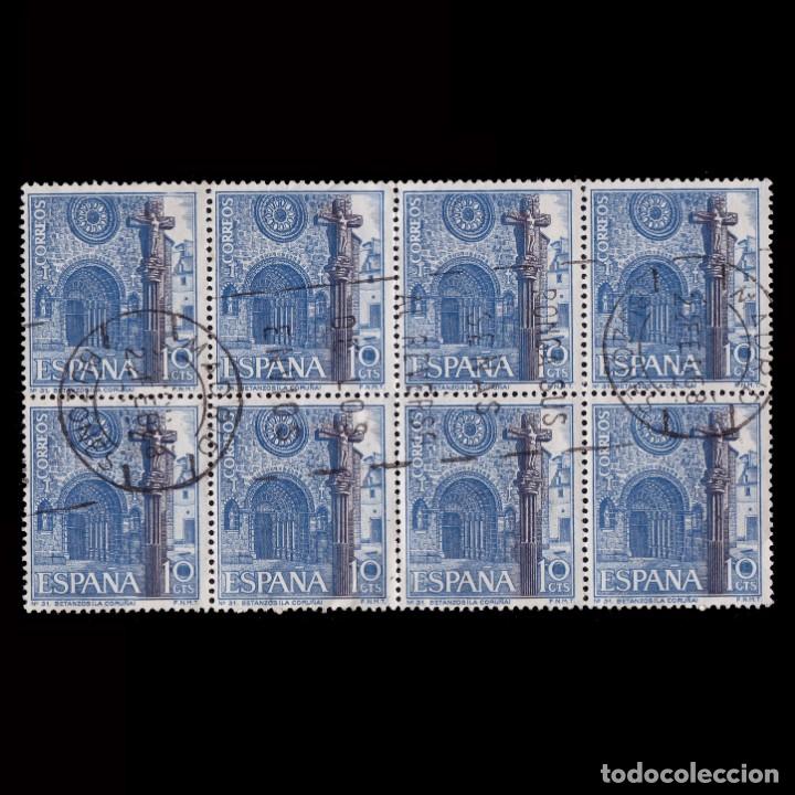 Sellos: 1967.Serie Tur&iacute;stica.10c.Blq8 Matasello Edifil 1802