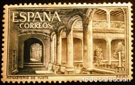 Sellos: SELLOS DE ESPA&Ntilde;A DE 1965. Monasterio de Yuste - Foto 1