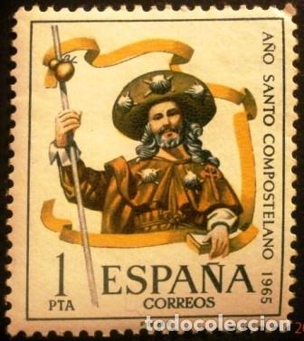 Sellos: SELLOS DE ESPA&Ntilde;A DE 1965. A&ntilde;o Santo Compostelano - Foto 1