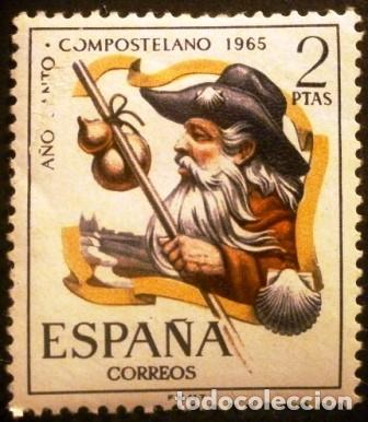 Sellos: SELLOS DE ESPA&Ntilde;A DE 1965. A&ntilde;o Santo Compostelano - Foto 2