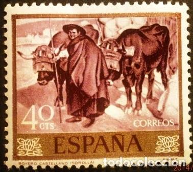 Sellos: SELLOS DE ESPA&Ntilde;A DE 1964. Joaqu&iacute;n Sorolla - Foto 2