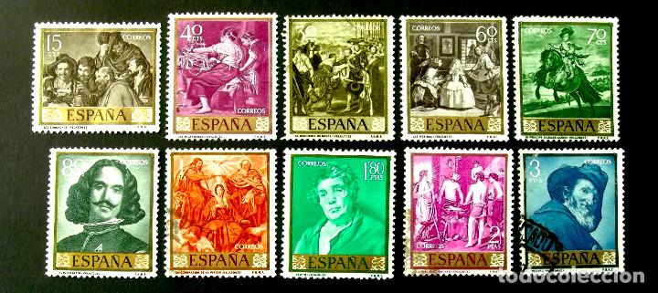 Sellos: 1238-47, SERIE USADA. VEL&Aacute;ZQUEZ. - Foto 1