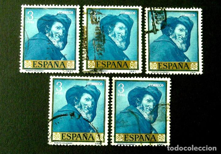 Sellos: 1247, CINCO SELLOS USADOS. VEL&Aacute;ZQUEZ. - Foto 1