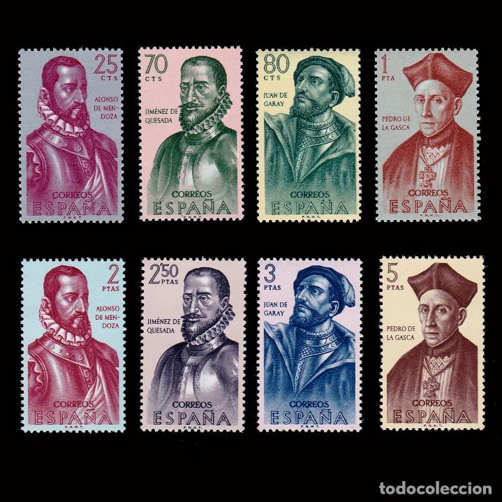 Francobolli: 1962.Forjadores Am&eacute;rica.Serie MH.Edifil 1454-1461